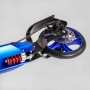 Самокат алюмінієвий "Best Scooter Factor" (ручне дискове гальмо, діаметр PU коліс - 200мм, 2 амортизатори, підсклянник) (Best Scooter)