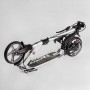 Самокат алюминиевый "Best Scooter Factor" (ручной дисковый тормоз, диаметр PU колес - 200мм, 2 амортизатора, подстаканник) (Best Scooter)