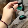 Песочные часы на 3 мин, высота - 10 см (голубые) (MiC)
