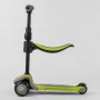Самокат триколісний "Best Scooter (з сидінням, алюмінієве кермо, 3 колеса PU зі світлом, d = 12 см) (Best Scooter)