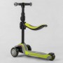 Самокат триколісний "Best Scooter (з сидінням, алюмінієве кермо, 3 колеса PU зі світлом, d = 12 см) (Best Scooter)