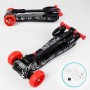 Самокат "Best Scooter. MAXI" (з парогенератором, МУЗИКА, ДИМ, ТУРБІНИ, пластмасовий, колеса PU 120х40мм, складне алюмінієве кермо, в коробці (Best Scooter)