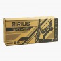 Самокат двоколісний Sirius, сіро-жовтий, колеса PU 200 мм, 1 амортизатор, ручне гальмо, в коробці (Skyper)