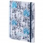 Блокнот на спирали карт. обл., А5, 80 л., кл.,OS,Blue garden (Axent)