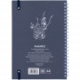 Блокнот на спирали карт. обл., А5, 80 л., кл.,OS,Blue garden (Axent)