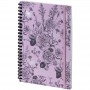 Блокнот на спирали карт. обл., А5, 80 л., кл.,OS, Pink Roses (Axent)