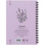 Блокнот на спирали карт. обл., А5, 80 л., кл.,OS, Pink Roses (Axent)