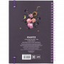 Блокнот на спіралі карт. обк., А5,80 арк,кл.,OS,Purple field (Axent)