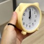 Годинник-будильник дитячий настільний "Котик", жовтий (MiC)