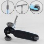 Самокат триколісний D-0885 Best Scooter, БЛАКИТНИЙ, складане алюмінієве кермо, 3 колеса PU зі світлом, d = 120*35 мм (Best Scooter)