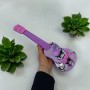 Гитара детская аниме "Kuromi", подсветка, музыка, песня, на батарейках, 4 струны (MiC)