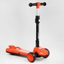 Самокат триколісний LT-12857 Best Scooter з парогенератором складне кермо, ЗВУК МАШИНИ, ДИМ, СВІТЛО, пластмасовий, колеса PU 120х35мм, в коробці (Best Scooter)
