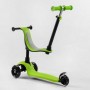 Самокат триколісний Best Scooter PL-315 колеса PU зі світлом, сидіння, батьківська ручка, в коробці (Best Scooter)