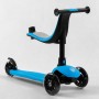 Самокат триколісний Best Scooter PL-422 колеса PU зі світлом, сидіння, батьківська ручка, в коробці (Best Scooter)