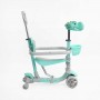 Самокат 5в1 "Best Scooter", з ДОП. КОЛЕСАМИ, захисний бампер, PU колеса зі світлом, в коробці (Best Scooter)
