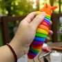 Іграшка антистрес "Равлик" 17 см веселка (MiC)