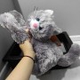 Іграшка мʼяка "Кіт Кис" 30 см (Сірий) (Копиця)