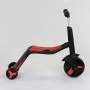 Самокат 3в1 (1) Best Scooter, самокат-велобіг-велосипед, ЧЕРВОНИЙ, світло, 8 мелодій, колеса PU, переднє колесо d = 20см, задні d = 11см (Best Scooter)