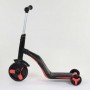 Самокат 3в1 (1) Best Scooter, самокат-велобіг-велосипед, ЧЕРВОНИЙ, світло, 8 мелодій, колеса PU, переднє колесо d = 20см, задні d = 11см (Best Scooter)