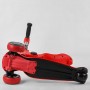 Самокат трехколесный с сидением ST-18003 (6) Best Scooter, MAXI, складной алюминиевый руль, 3 колеса PU со светом, d=12 см (Best Scooter)