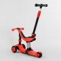 Самокат-велобег 3в1 трехколесный BS-71899 (4) Best Scooter, 3 колеса PU со светом, сидение, амортизаторы, родительская ручка (Best Scooter)