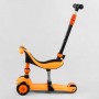 Самокат-велобег 3в1 трехколесный BS-50584 (4) Best Scooter, 3 колеса PU со светом, сидение, амортизаторы, родительская ручка (Best Scooter)