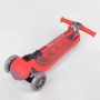Самокат трехколесный 92606 (4) Best Scooter, КРАСНЫЙ, складной алюминиевый руль, 4 колеса PU со светом, d=12 см (Best Scooter)