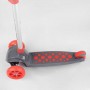Самокат трехколесный LK-52003 Best Scooter (4) СВЕТ ДЕКИ, КОЛЕС И ДИСКОВ, съёмный руль, передние колёса PU 120х35мм, задние колеса PU 80х30мм (Best Scooter)