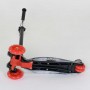 Самокат "Best Scooter" пластмасовий, 4 колеса PU, СВІТЛО, трубка керма алюмінієва, d = 12 см, в коробці (Best Scooter)