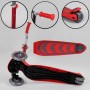 Самокат трехколесный Y-00325 (4) Best Scooter, КРАСНЫЙ, складной алюминиевый руль, 4 колеса PU со светом, d=12 см (Best Scooter)