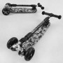 Самокат триколісний "Best Scooter" (складне алюмінієве кермо, 3 колеса PU зі світлом, переднє 130х35 мм, заднє 80х45 мм, в коробці) (Best Scooter)