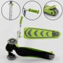 Самокат трехколесный Y-00436 (4) Best Scooter, САЛАТОВЫЙ, складной алюминиевый руль, 4 колеса PU со светом, d=12 см (Best Scooter)