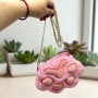 Мʼяка іграшка сумка "Лапка" 25 см (Сіра) (MiC)