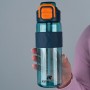 Пляшечка для води, 800 мл, блакитно-помаранчева (Kite)