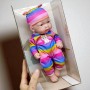 Кукла пупс в костюме-единороге, 25 см (MiC)