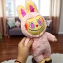 Игрушка мягкая "Лабубу" 33 см (СЕРАЯ) (Копиця)