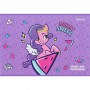 Тетрадь для рисования, 12 л., скоба, УФ лак + глитер, LP (Kite)