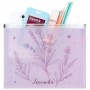 Папка на блискавці zip-lock А5+ Lavender-2 (Axent)