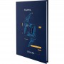 Книга записна тверда обкл. А5, 96 арк., кліт., UA Єдина (Axent)