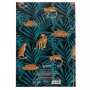 Книга записна А4, 96арк., кліт., Leopard, темно синя (Axent)