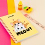 Блокнот на спіралі картонна обкл., А5, 80 арк, кл, Cute 1 (Kite)
