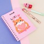 Блокнот на спіралі картонна обкл., А5, 80 арк, кл, Cute 3 (Kite)