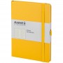 Книга записна Partner Prime, 145*210, 96арк, кліт, жовта (Axent)