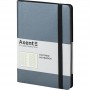 Книга записна Partner Soft, 125*195, 96арк, кліт, срібн-синя (Axent)