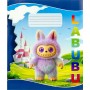 Зошит кольоровий 18 аркушів, клітинка "Labubu" (20 штук в упаковці) (Мрії Збуваються)