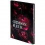 Книга записна тверда обкл. А5, 96 арк., кліт., Crimson fleur (Axent)