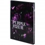 Книга записна тверда обкл. А5, 96 арк., кліт., Purple fleur (Axent)