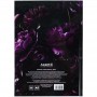 Книга записна тверда обкл. А5, 96 арк., кліт., Purple fleur (Axent)