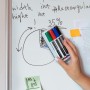 Маркер Whiteboard D2800: 4 маркери та магнітний тримач-губка (Axent)