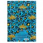 Книга записна А4, 96арк., кліт., Leopard, блакитна (Axent)